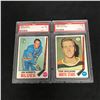 Image 1 : 1969 TOPPS GRADED HOCKEY CARD LOT (#14 ROBERTS/ #128 WILLIAMS)