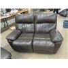 Image 2 : 3 Pc Leather Living Room Suite,  Reclining Couch Reclining Loveseat, &  Reclining Chair