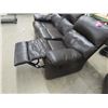 Image 6 : 3 Pc Leather Living Room Suite,  Reclining Couch Reclining Loveseat, &  Reclining Chair