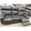 Image 7 : 3 Pc Leather Living Room Suite,  Reclining Couch Reclining Loveseat, &  Reclining Chair
