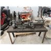 Image 1 : Myford Model MG12 - 3 1/2" Center Metal Lathe w 24" Bed w Some Accessories on A Metal Stand
