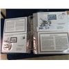 Image 11 : 2 ) 50th Anniversary WW II Commemorative Cover Collection 100 Pages of Historical Events w Stamps
