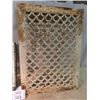 Image 2 : 2 Vintage Cast Heating Grates 1) 14.5" x 20" 1) 12" X 16"