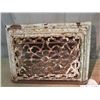 Image 3 : 2 Vintage Cast Heating Grates 1) 14.5" x 20" 1) 12" X 16"