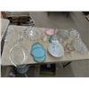 Image 1 : Fire King, Bubble Depression Serving Platters, Measuring Cups, Plates Plus More!