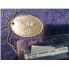 Image 1 : German Gestapo Warant ID Tag #204 Nickel