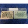 Image 2 : 2 German I Marks Notes Aug 1914 Mar 1920, Mint Condition