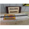 Image 1 : Large Box "O" Gauge Track 50 Pieces 40" L 3 Tracks & Railroad Metal Sign, New York Central System