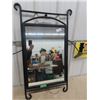 Image 1 : Black Metal Frame Mirror 19" X 25"