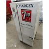 Image 4 : 7 Up Upright Pop Machine - In Working Order 53"H 25" W 21"D