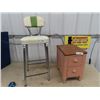 Image 1 : Retro Stool & Stool w 2 Drawers - Shoe Shine????