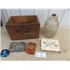 Image 1 : CIL AMMO Crate Double Handled Rope Jug, & Cigar Boxes