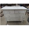 Image 1 : Painted White 4 Drawer Dresser 34" x 40" x 20"