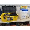 Image 1 : Igloo Water Cooler, Tool Box w Electronic Wiring