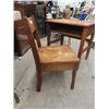 Image 3 : Wooden School Desk & Chair - Desk is 25" H 25" W 19" D