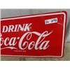 Image 3 : Metal Embossed Coca Cola  Sign 12" x 24"