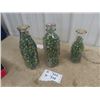 Image 1 : 3 Milk Bottles Full of Marbles