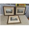 Image 1 : 3 Framed Hunting Pictures 18" x 21" 1) Wild Duck Shooting  1) Partridge Shooting 1) Sniper Shooting