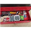 Image 2 : Metal Tool Box w Tools, Sockets, Allan Wrenches Vise Grips, Tin Snips, Wrenches & Screwdrivers
