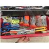 Image 3 : Metal Tool Box w Tools, Sockets, Allan Wrenches Vise Grips, Tin Snips, Wrenches & Screwdrivers
