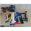 Image 1 : New Tools - Wood Vise, Vise, Crescent Wrenches, Wire Cutters, & 2 Used Caulking Guns