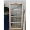 Image 2 : 3 Old Wood Framed Windows 1) 23" x 46" 1) 35" x 28" & 1) 24" x 58"