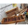 Image 2 : 2 Wooden Tool Boxes & Nail Organizer