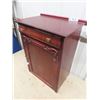 Image 2 : Mahogany Sheet Music Cabinet w Drawer 27.5" x 20.5" x 14" w Key