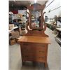 Image 1 : Maple Dresser w Mirror 32.5" x 32" x 18"