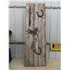 Image 1 : Rustic Barn Door w Horse Decor 24" x 72"