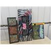 Image 1 : 3 Pcs Of Art/Painting/Decor - Largest One is 16" x 40"