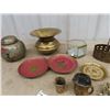 Image 3 : Brass Spattoon , Urn, Ashtray, Small Toby , Vases Plus More!