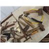Image 2 : Cable Cutter, Hatchets, Hammers, Wrenches, Old Sockets, Plus Misc Tools