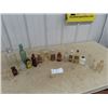Image 1 : 18 Vintage Household Product Bottles,  w Glass Embossed & Paper Labels