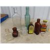 Image 2 : 18 Vintage Household Product Bottles,  w Glass Embossed & Paper Labels