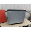 Image 1 : Portable Galv Tub, 27" x 30" x 14" ??Mail Tub, Has Number Slot
