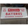 Image 1 : Firestone Batteries Metal Sign 11.5" x 25.5"