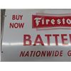 Image 2 : Firestone Batteries Metal Sign 11.5" x 25.5"