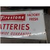 Image 3 : Firestone Batteries Metal Sign 11.5" x 25.5"