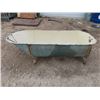 Image 1 : Galvanized Bathtub w Ornate Fee