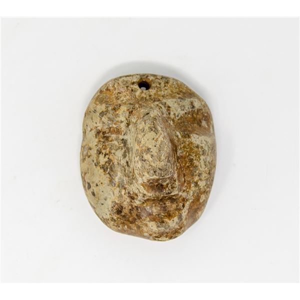 1CE - 500 CE TEOTIHAUCAN CARVED STONE FACE 3.5"