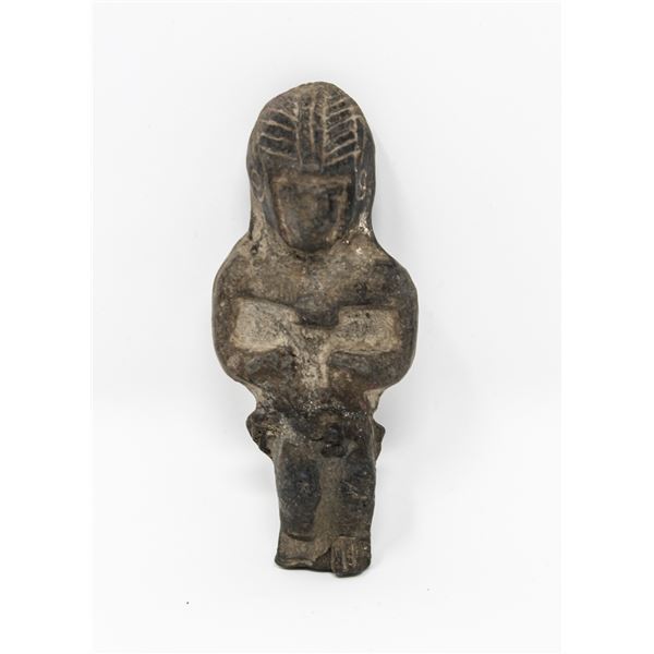 1300-1521 AZTEC CLAY SEATED FIGURE 3"