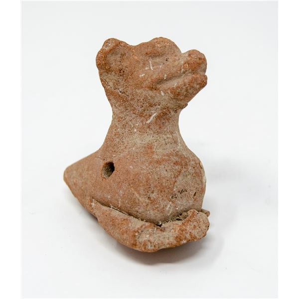 1300CE XOLOITZCUINTLI DOG CLAY FIGURE 2.5"
