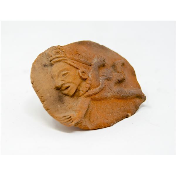 1300-1521 AZTEC CLAY SEAL OF FIGURE