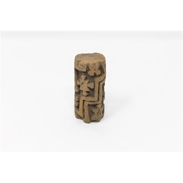 PRE COLUMBIAN MAYAN CLAY ROLLER SEAL