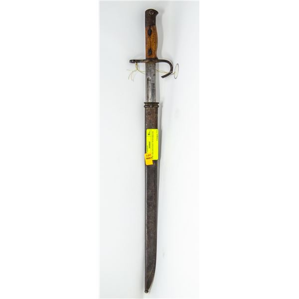 WW1 ERA BAYONET WITH SHEATH