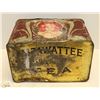 Image 5 : ANTIQUE MAZAWATEE TEA TIN LARGE CIRCA 1900S