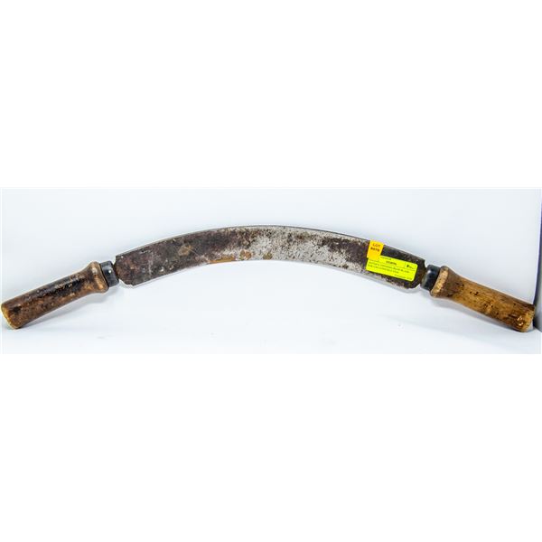 ANTIQUE SWEDISH DRAW BLADE FOR LOG CONSTRUCTION