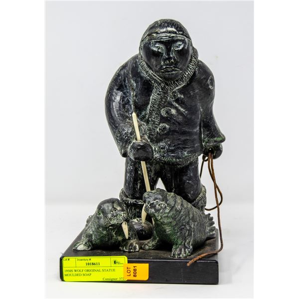 1950S WOLF ORIGINAL STATUE MOULDED SOAP