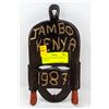 Image 2 : JAMBO KENYA MASK DATED 1987 WOODEN